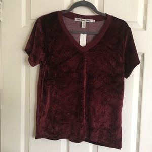 SOLD - NWT Michael Stars Burgundy Velvet Top 💃🏻